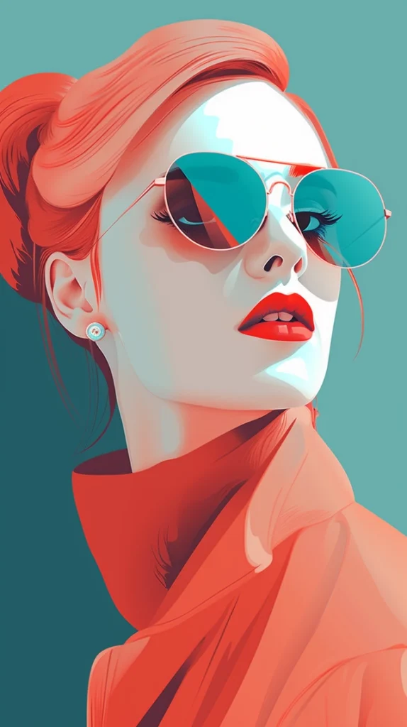 Lady with sunglasses