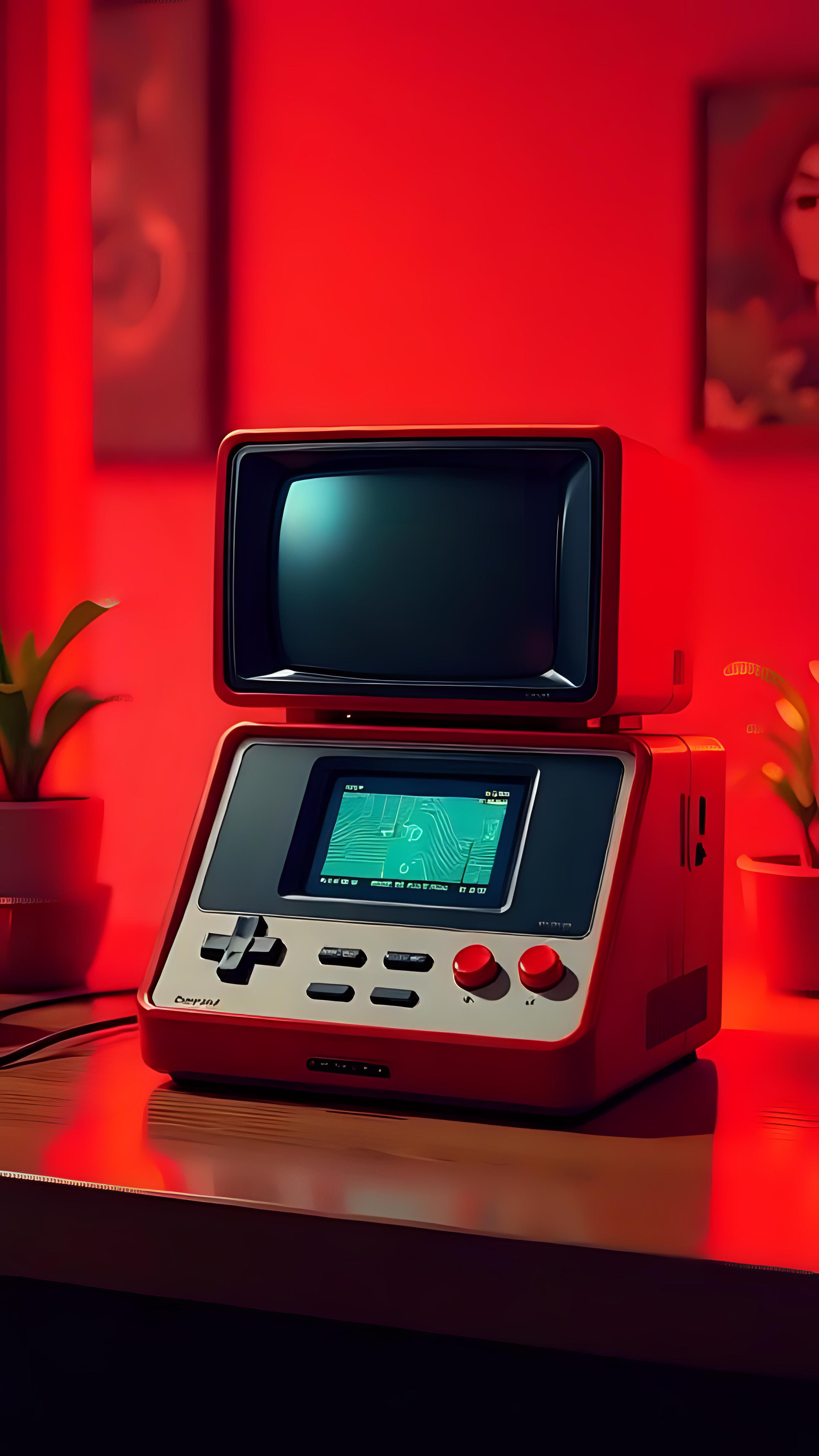 Retro Game Console Wallpaper