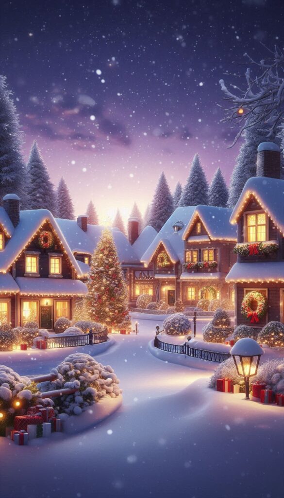 Christmas Village Wallpaper