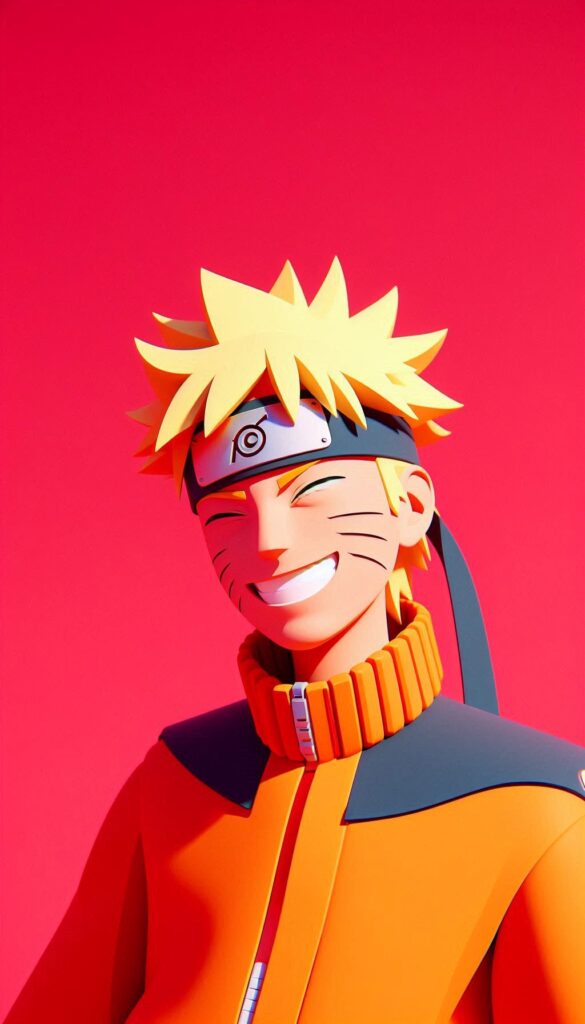 Minimalistic Naruto Uzumaki Wallpaper