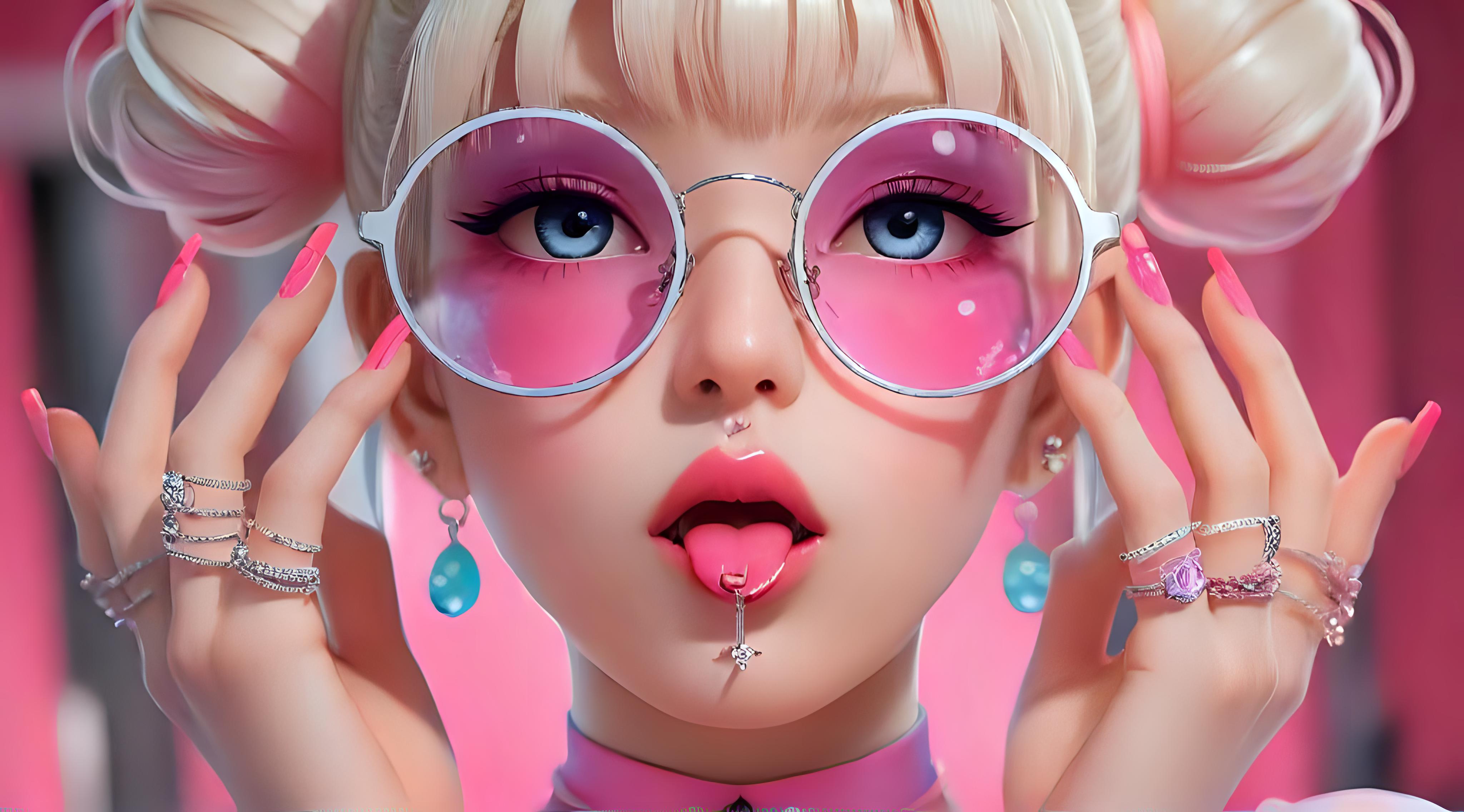 Hyper-realistic anime girl wallpaper 4k