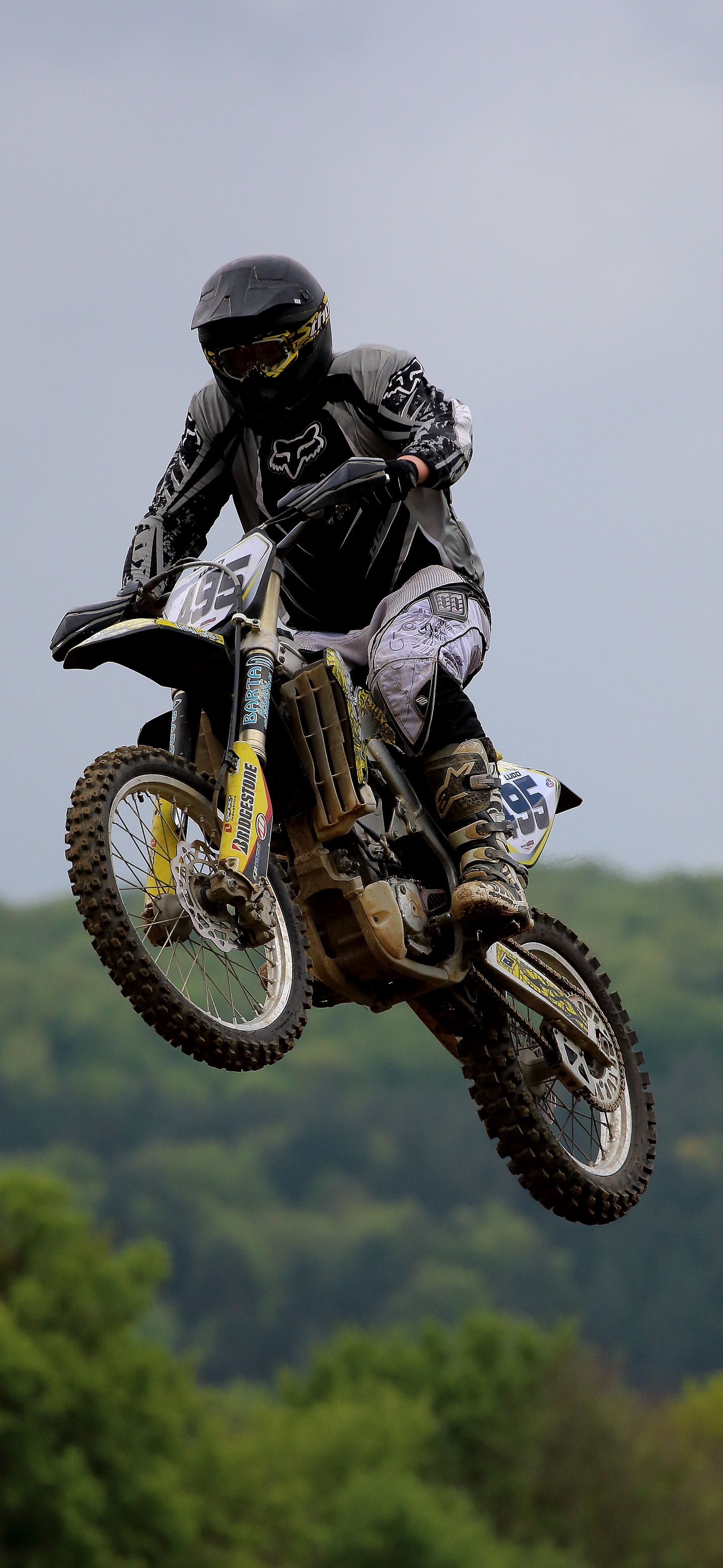 Airborne Motocross Jump Wallpaper