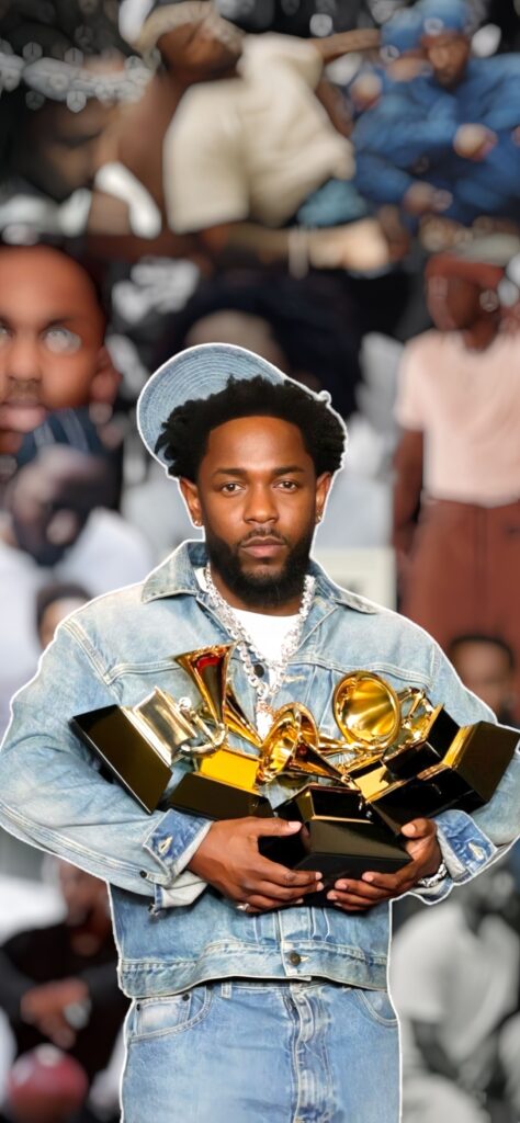 Kendrick Lamar 5 Grammys Wallpaper