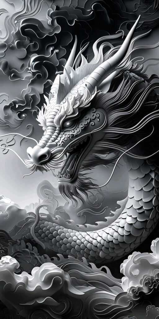 Majestic 3D Dragon Wallpaper