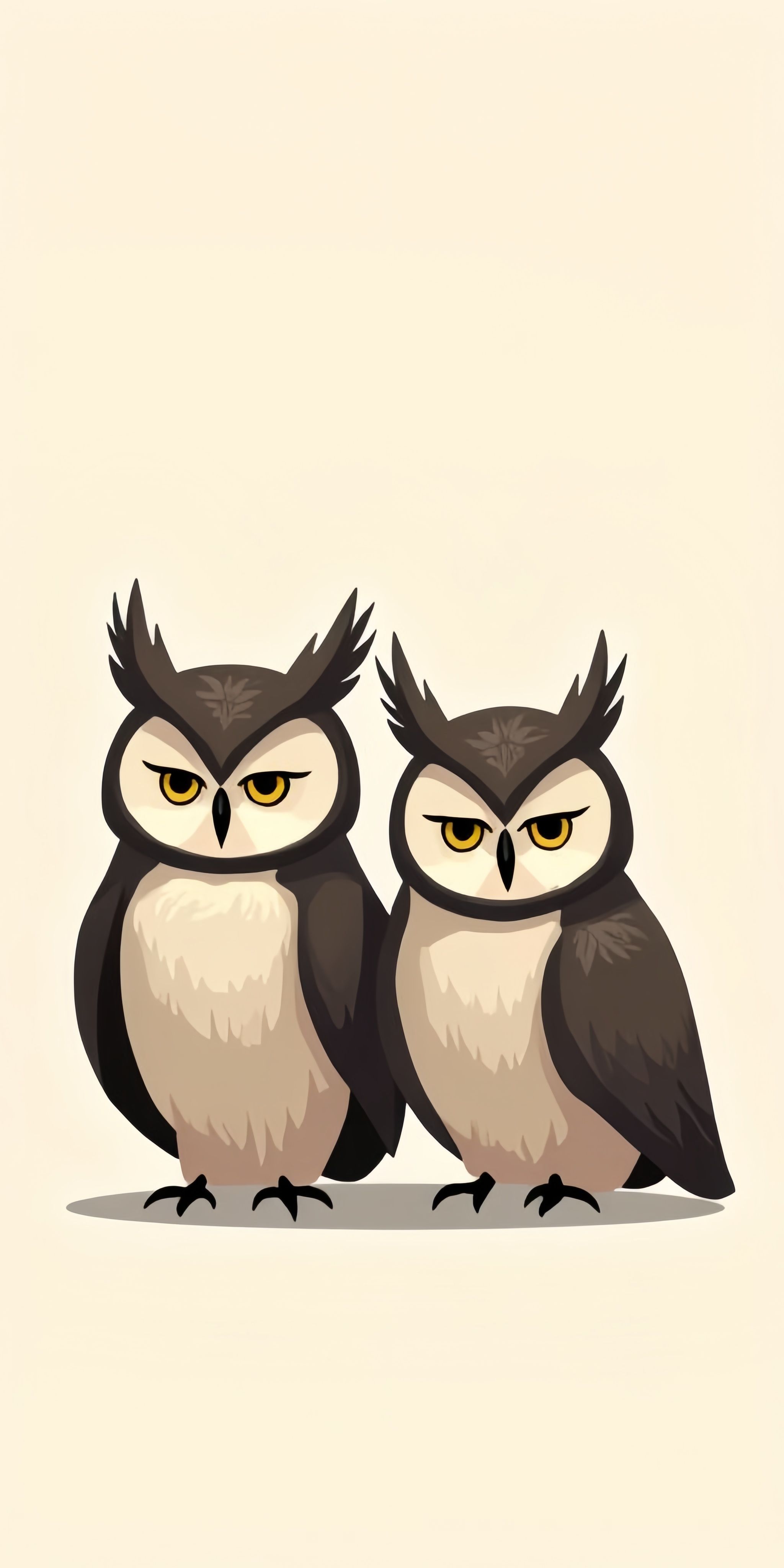 Minimalist Owl Wallpaper