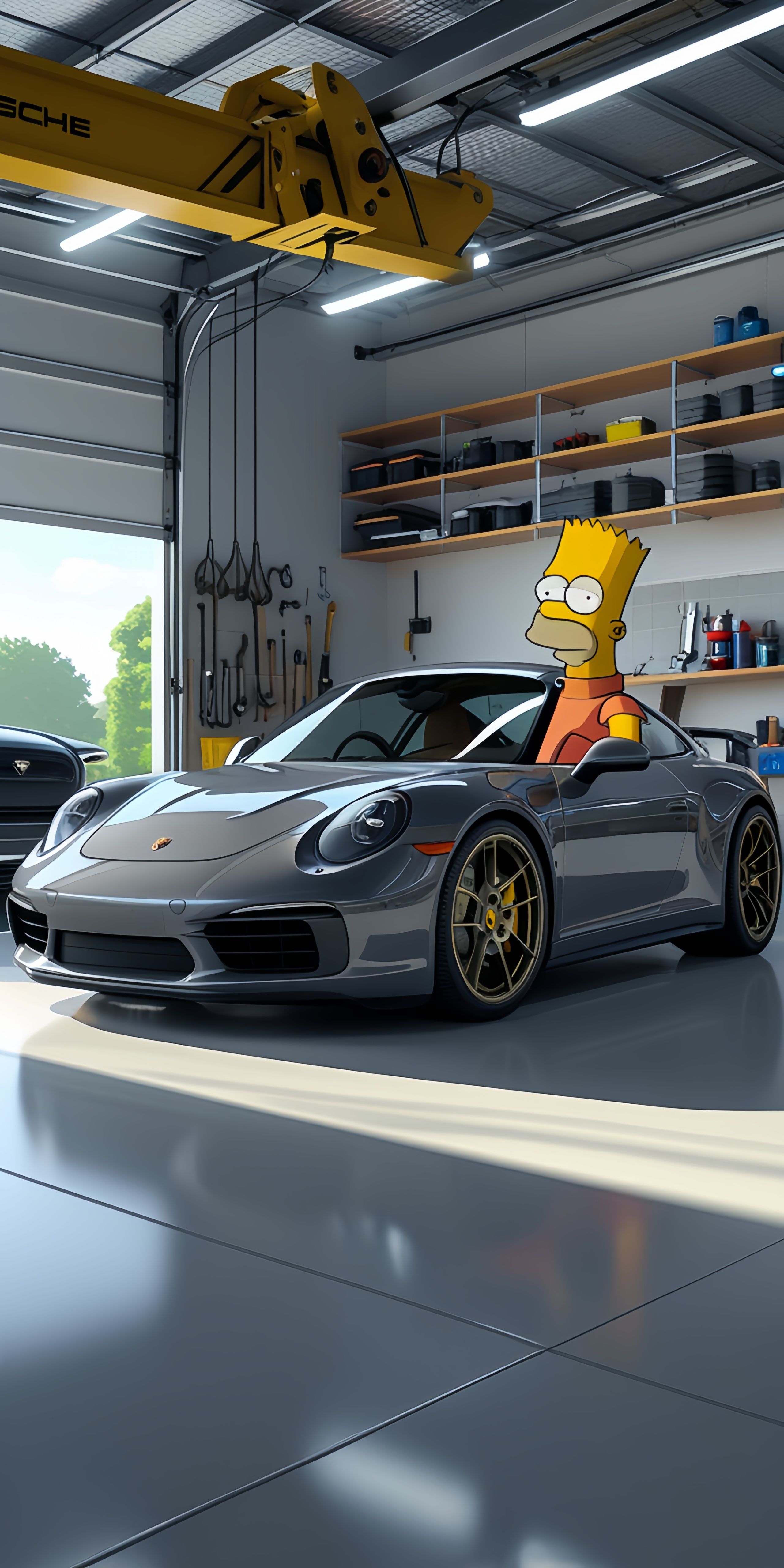 Porsche 911 Simpson Wallpaper