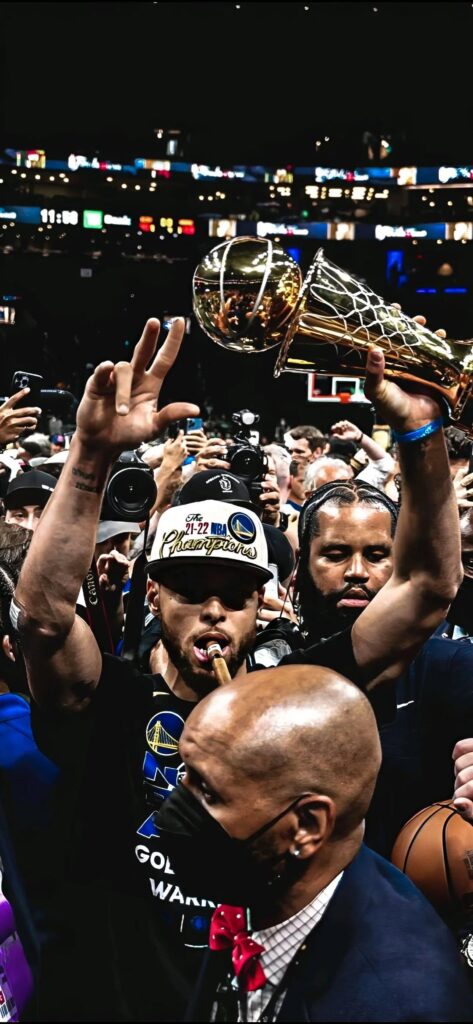 Stephen Curry NBA Championship Celebration Wallpaper