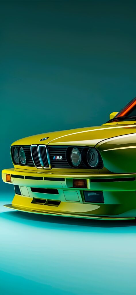Yellow BMW E30 M3 Wallpaper