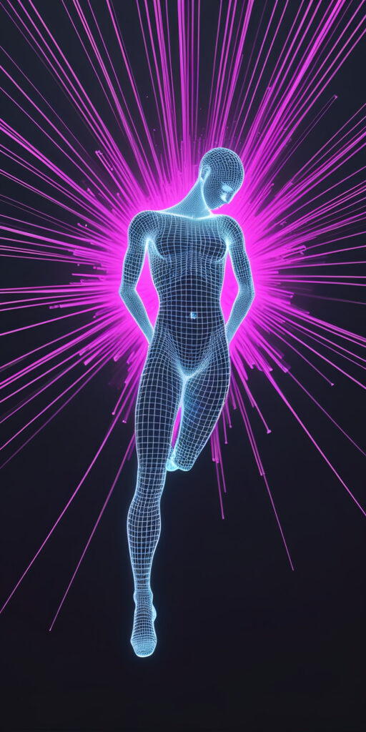 Abstract AI Female Figure Wallpaper