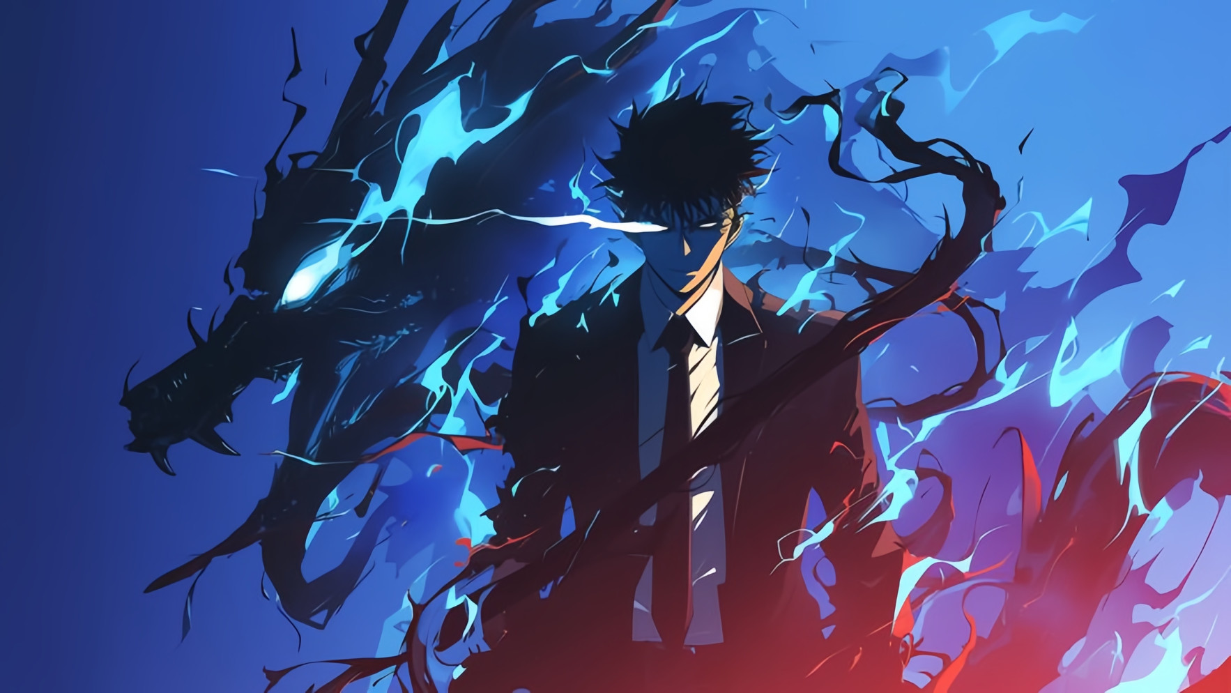 Epic Solo Leveling desktop wallpaper