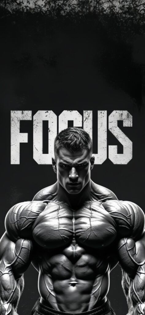 FOCUS Bodybuilder Phone Wallpaper
