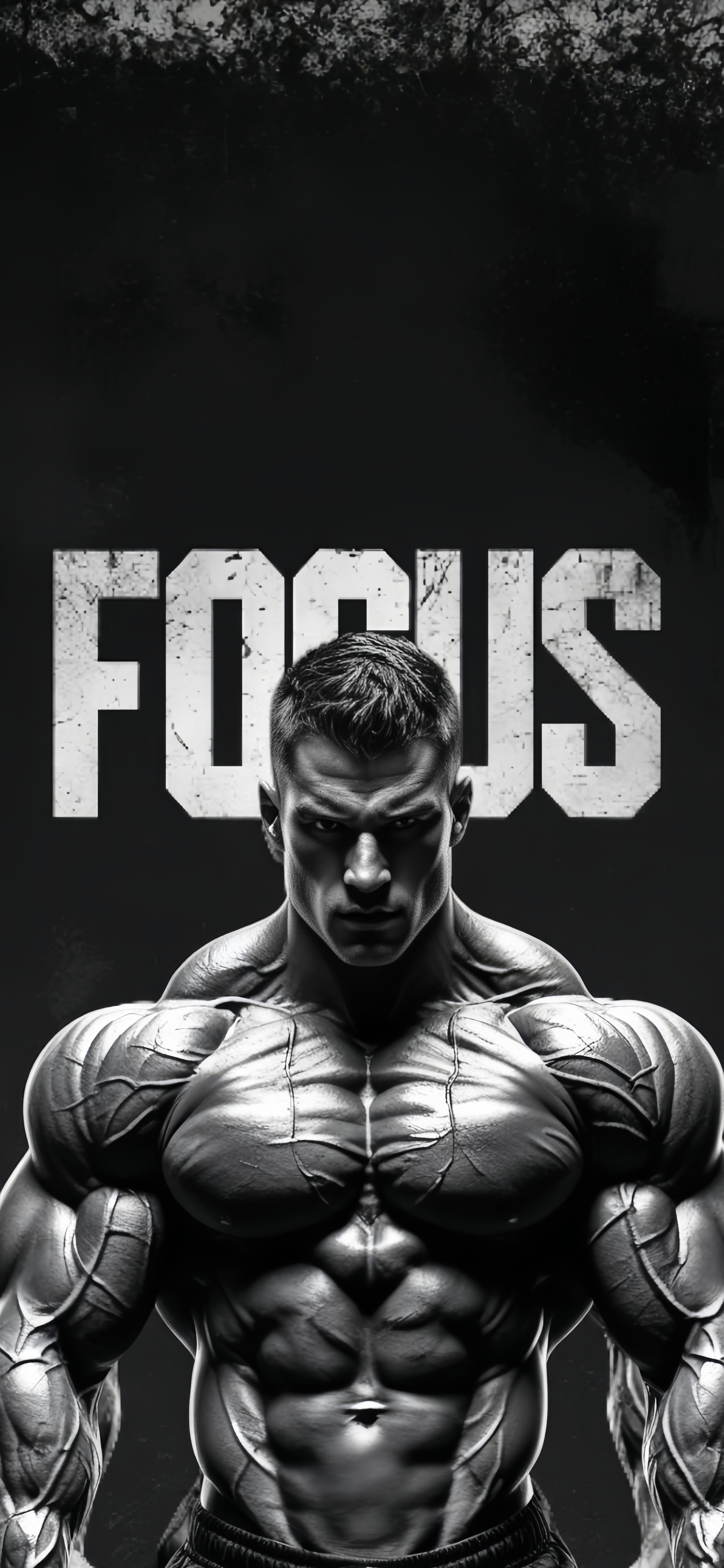 FOCUS Bodybuilder Phone Wallpaper