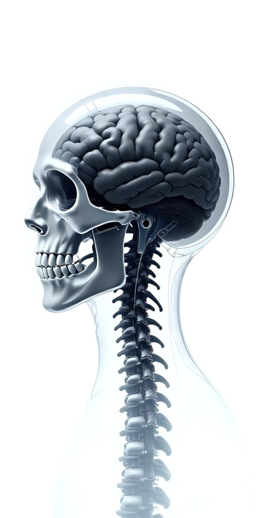 Human Skull Brain Spine Wallpaper