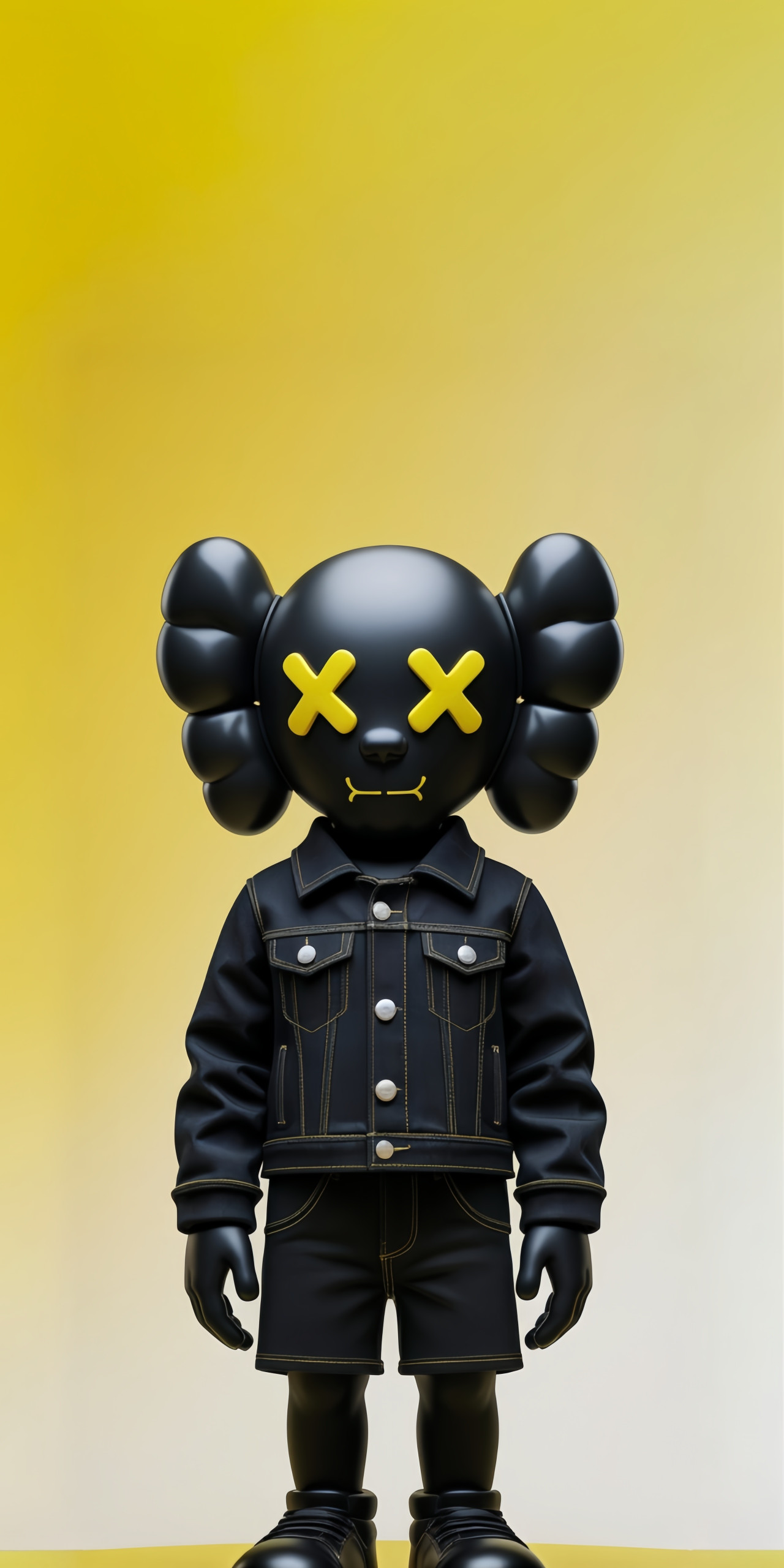 Kaws Companion Style Figure Wallpaper