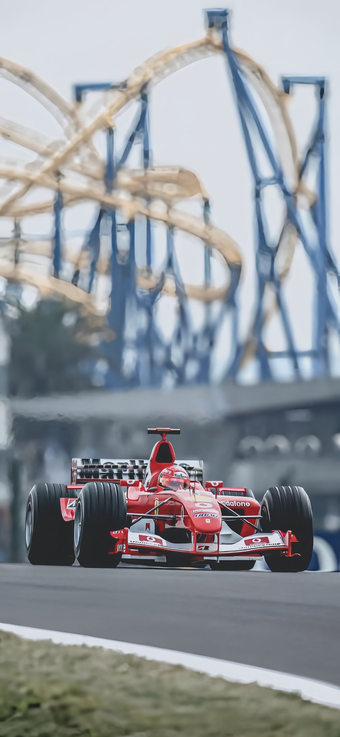 Red Ferrari F1 Car Wallpaper