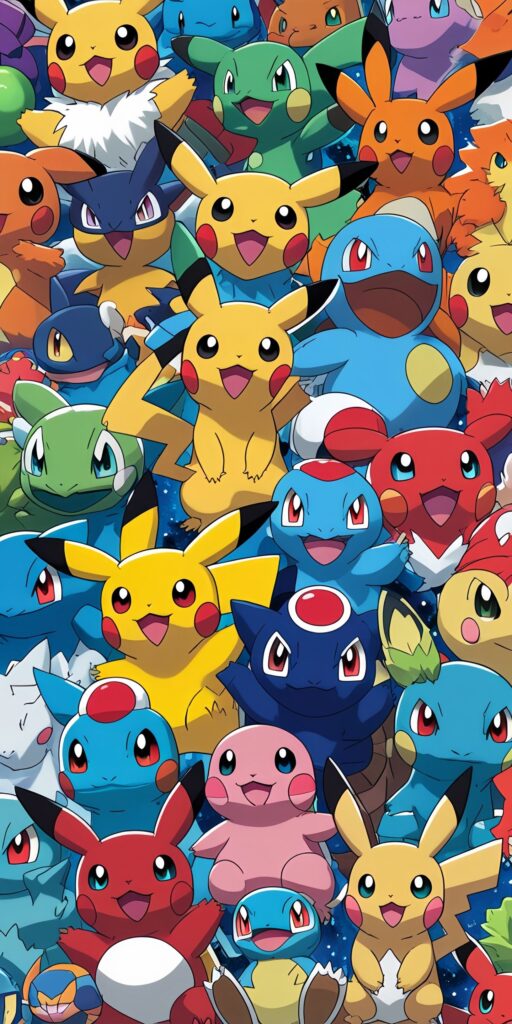 Vibrant Pokémon Collage Wallpaper