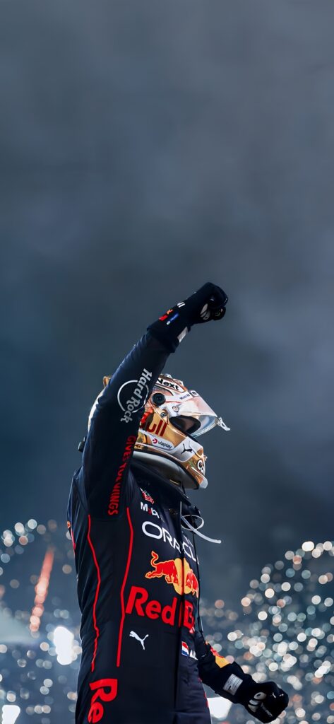 Epic Max Verstappen Victory Wallpaper
