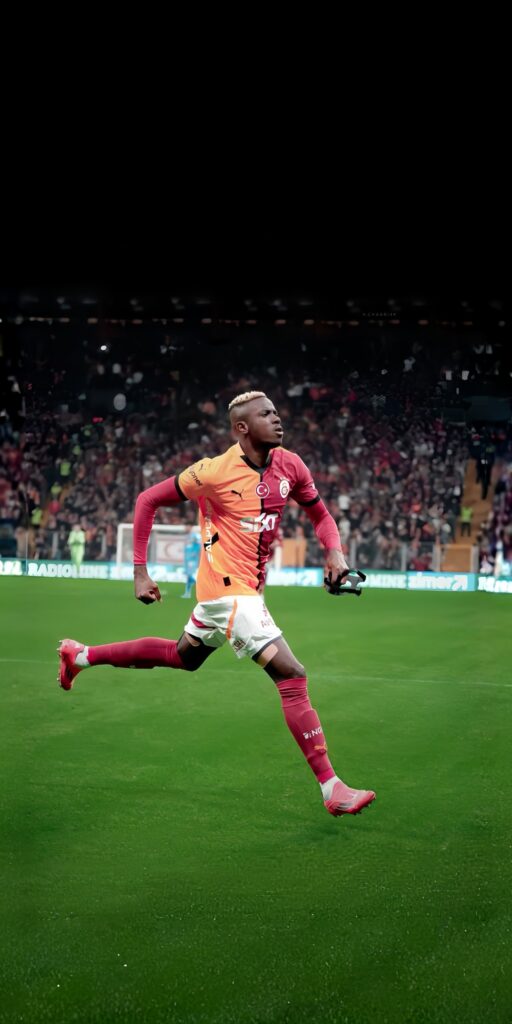 Epic Osimhen Strike Wallpaper