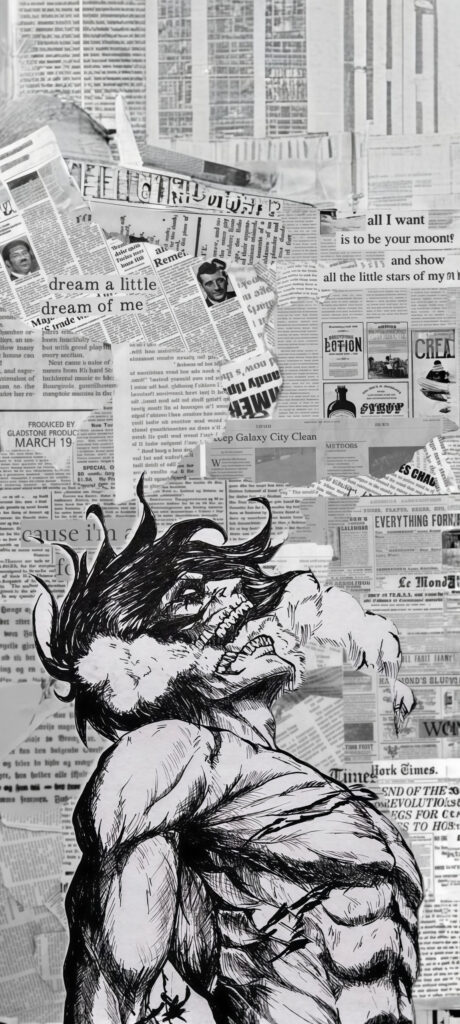 Eren Yeager Titan Sketch Wallpaper