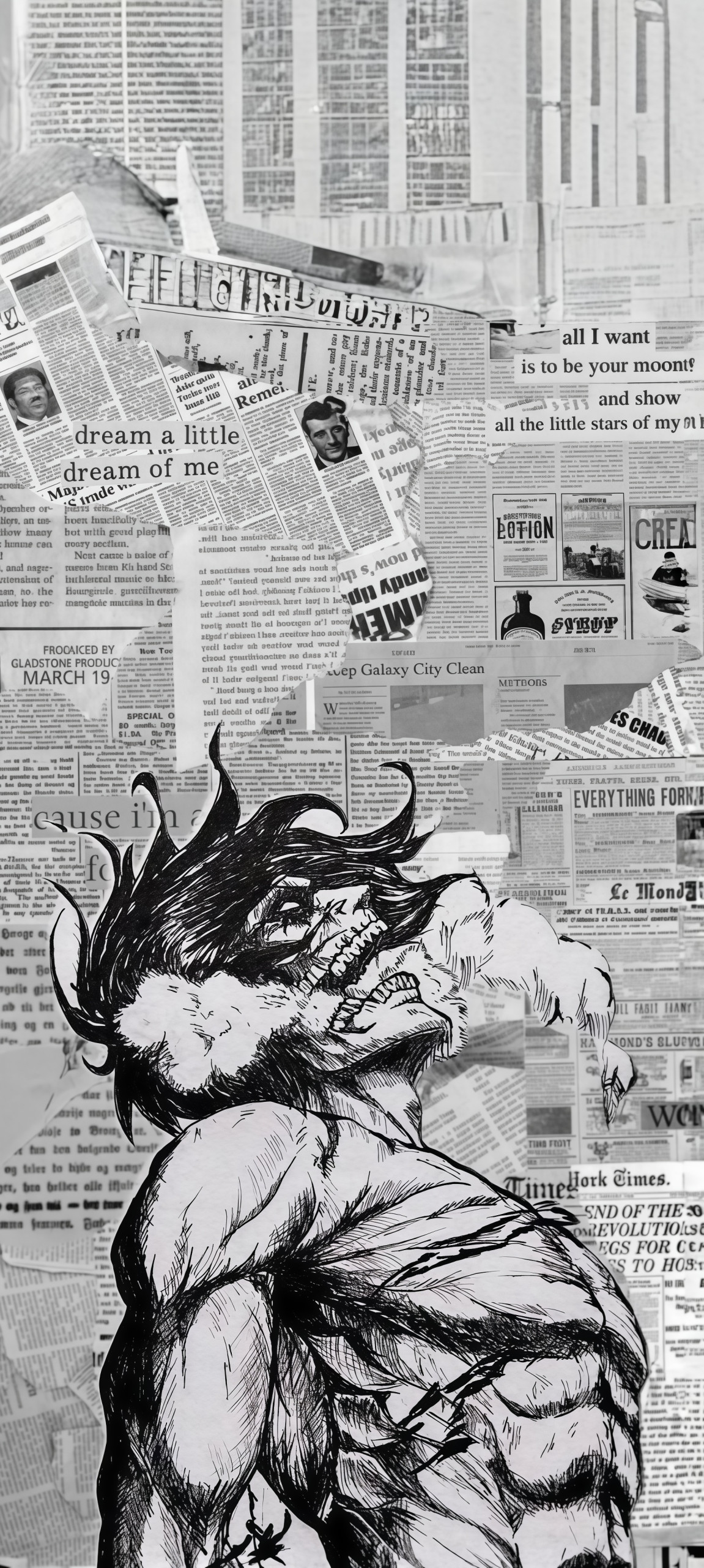 Eren Yeager Titan Sketch Wallpaper