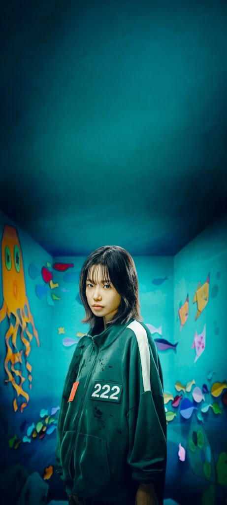 Kim Jun-hee (Player 222) Squid Game Wallpaper
