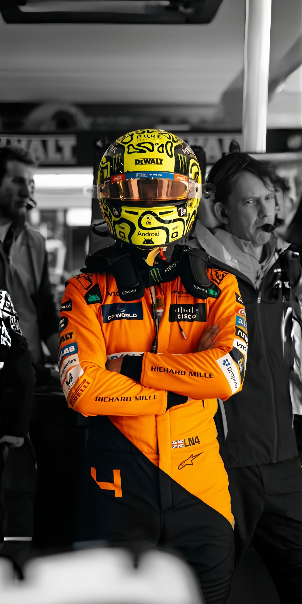 Stunning Lando Norris Racing Wallpaper
