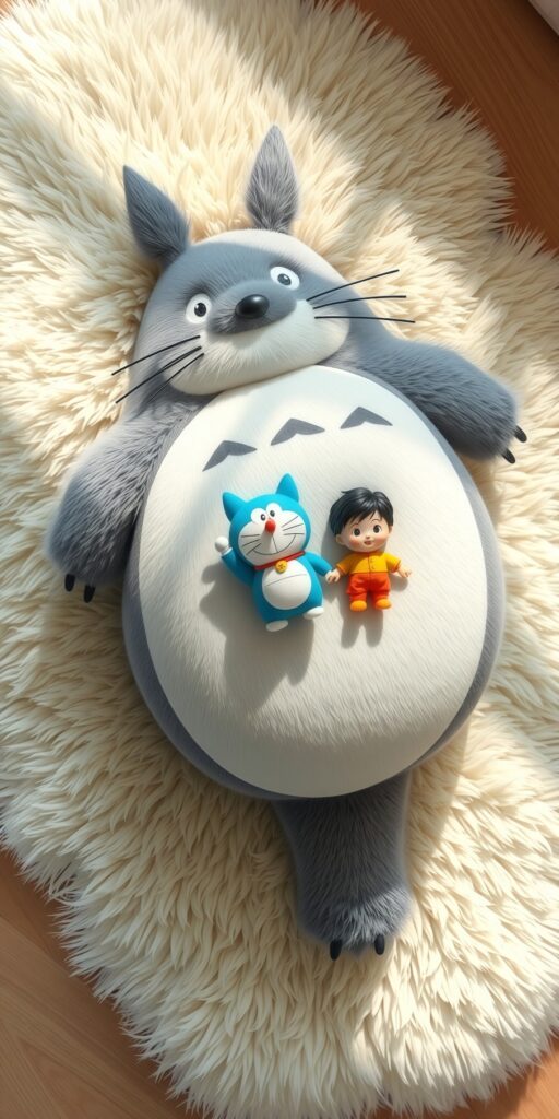 Totoro and Doraemon Wallpaper