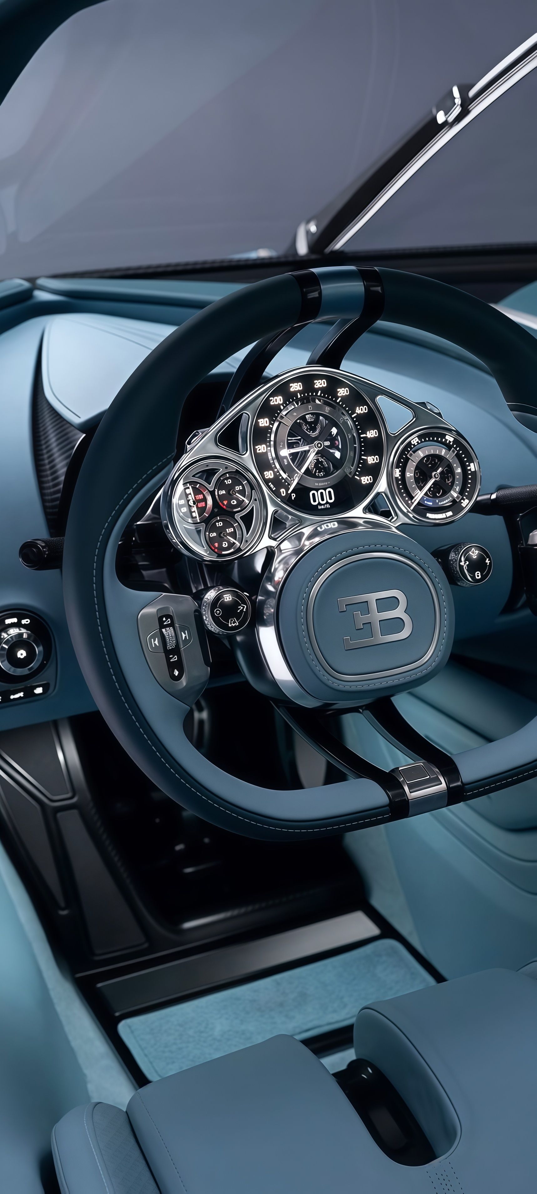 Bugatti Tourbillon Interior Cockpit Wallpaper