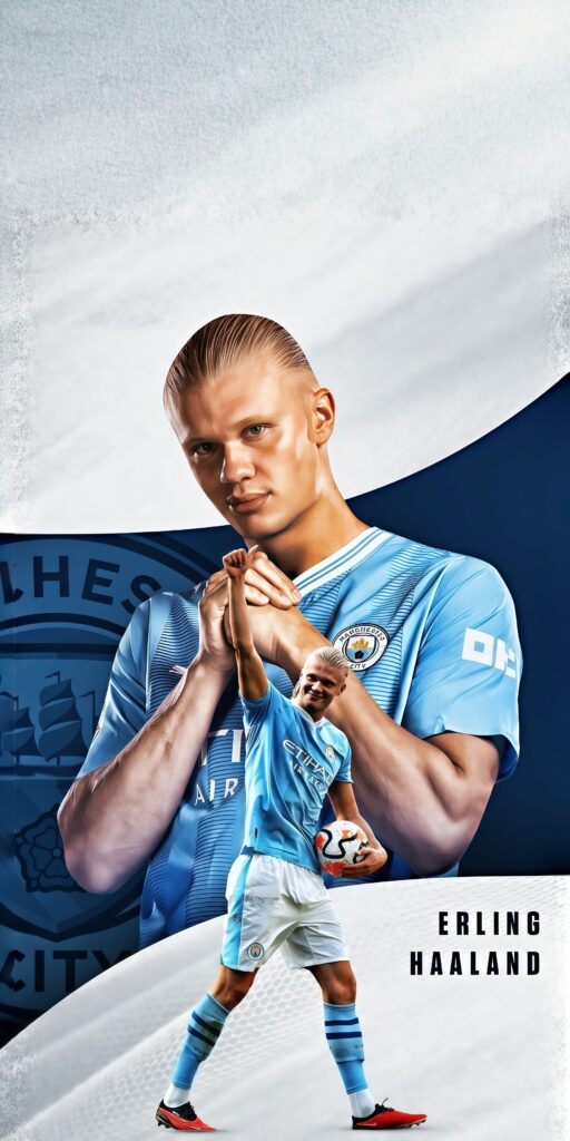 Epic Haaland Strike Wallpaper HD