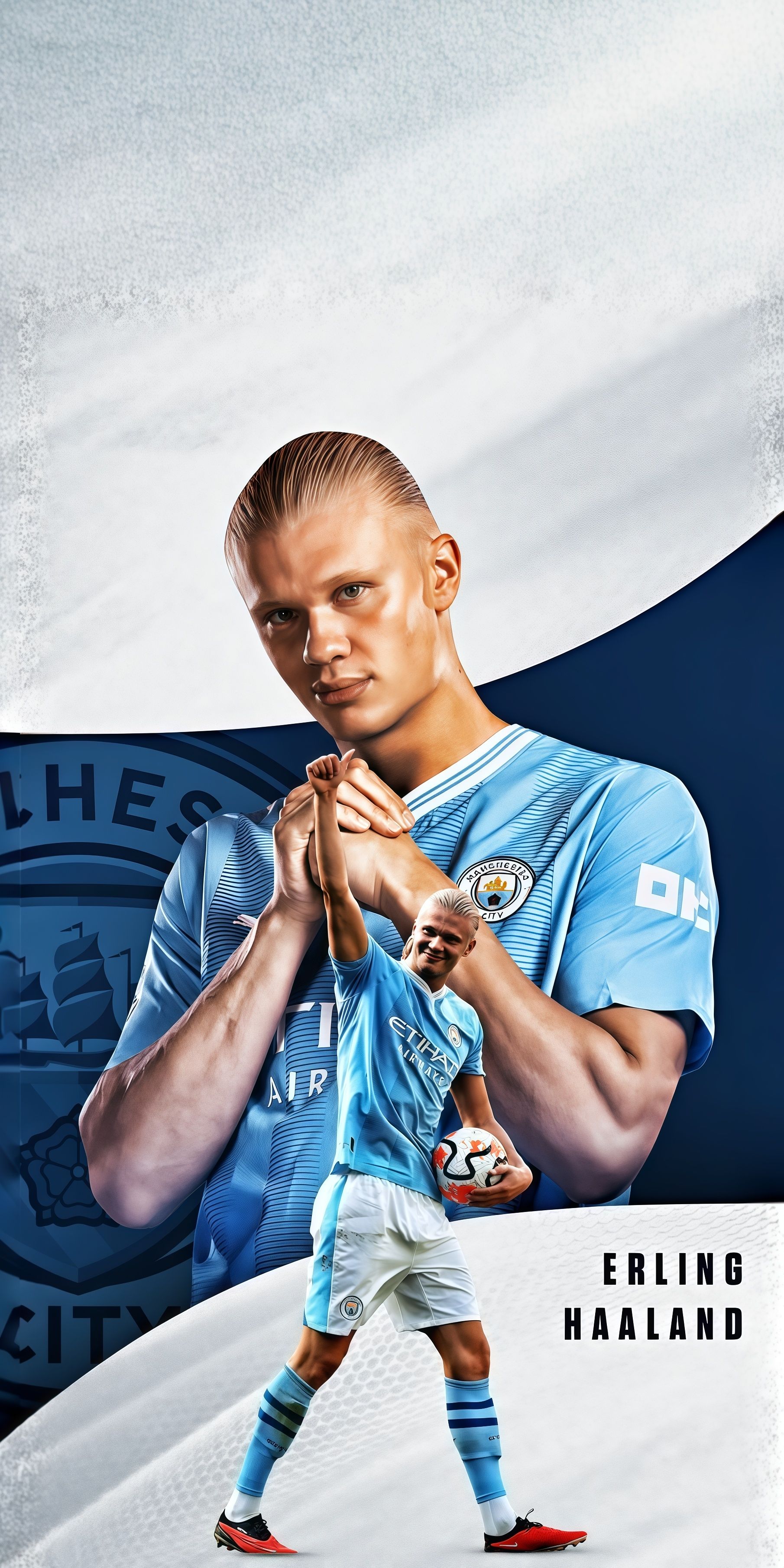 Epic Haaland Strike Wallpaper HD