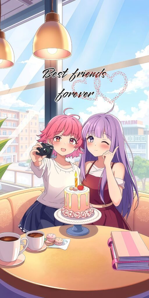 Happy Friendship Day Girls Wallpaper