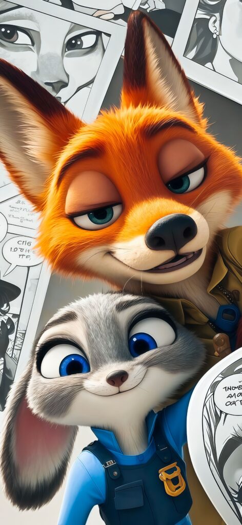 Nick Wilde and Judy Hopps Zootopia Wallpaper