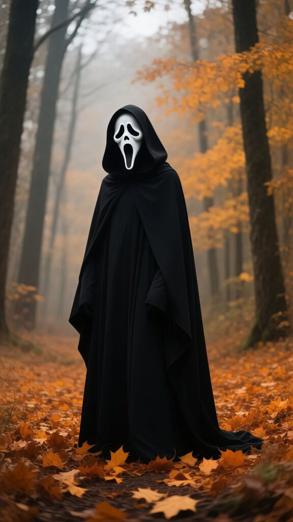 Ghostface Scarecrow Autumn Wallpaper