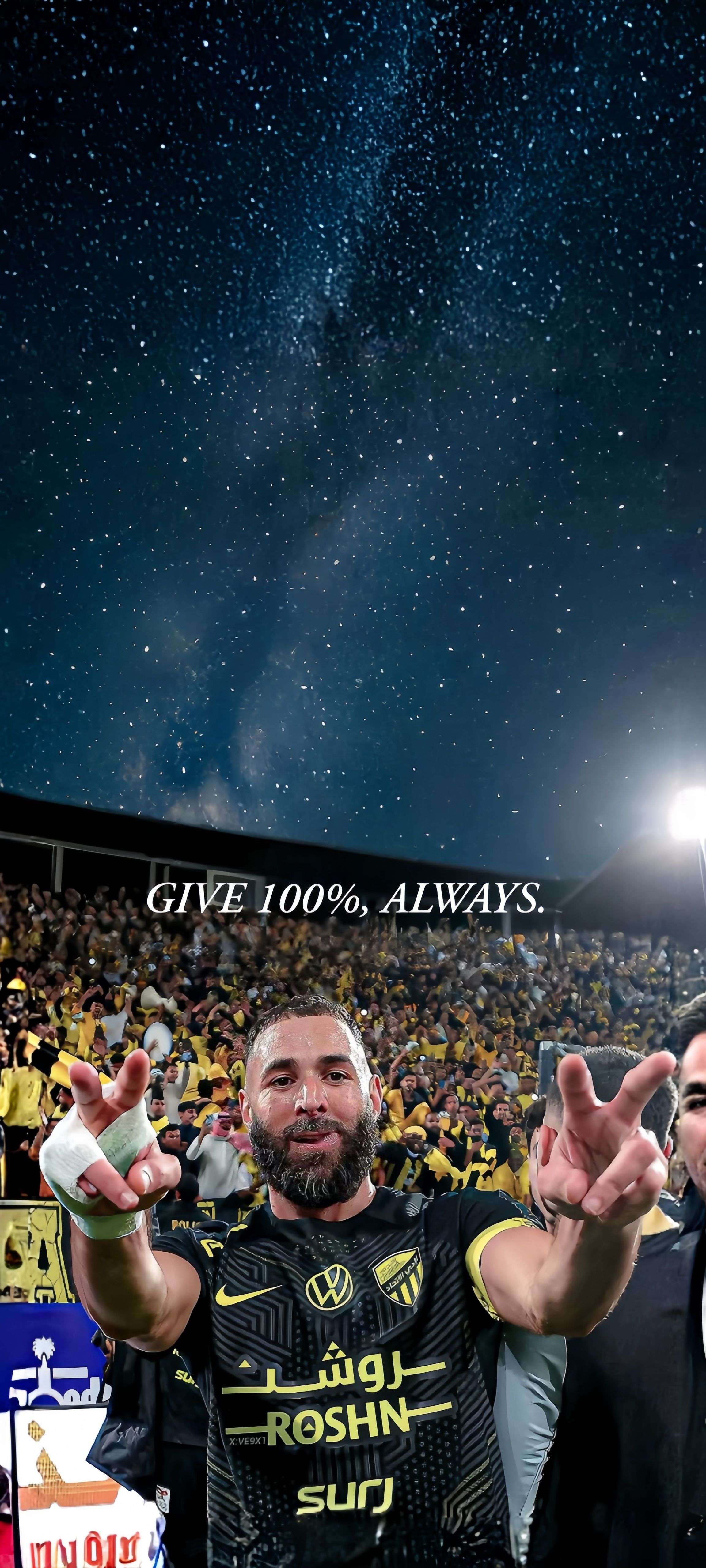 Karim Benzema Al-Ittihad Celebration Wallpaper