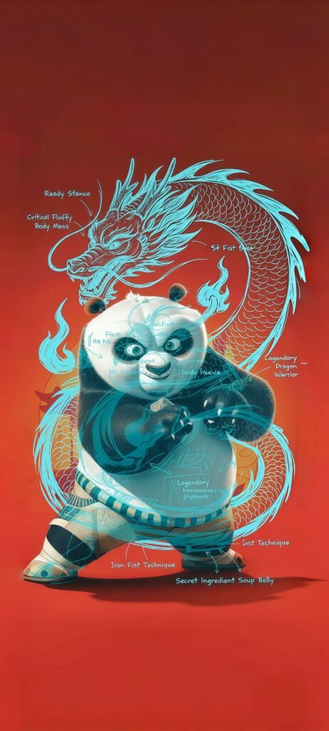 Kung Fu Panda Po Dragon Wallpaper