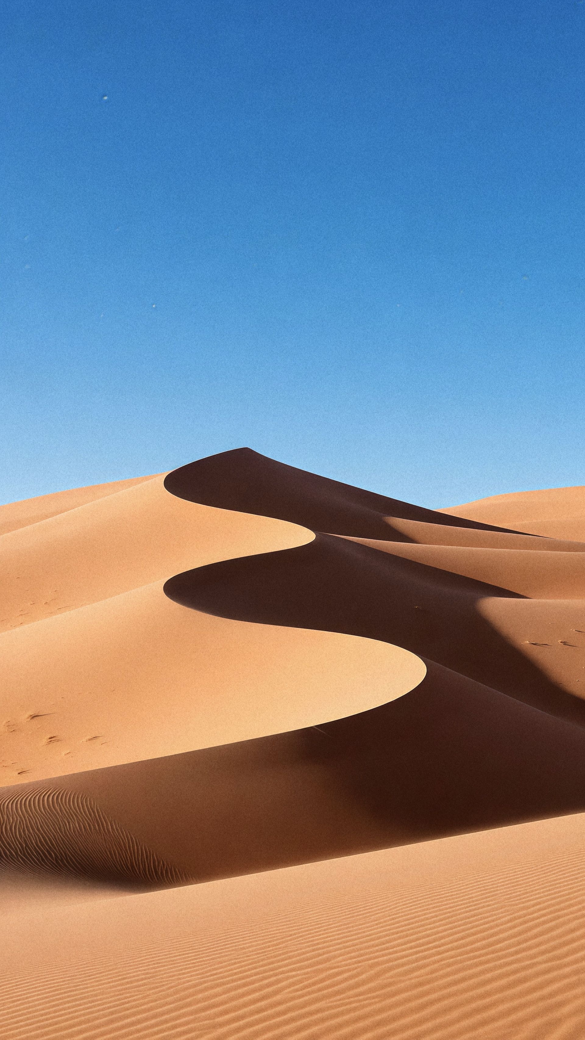 Minimalist Sahara Desert Sand Dune Curve Wallpaper