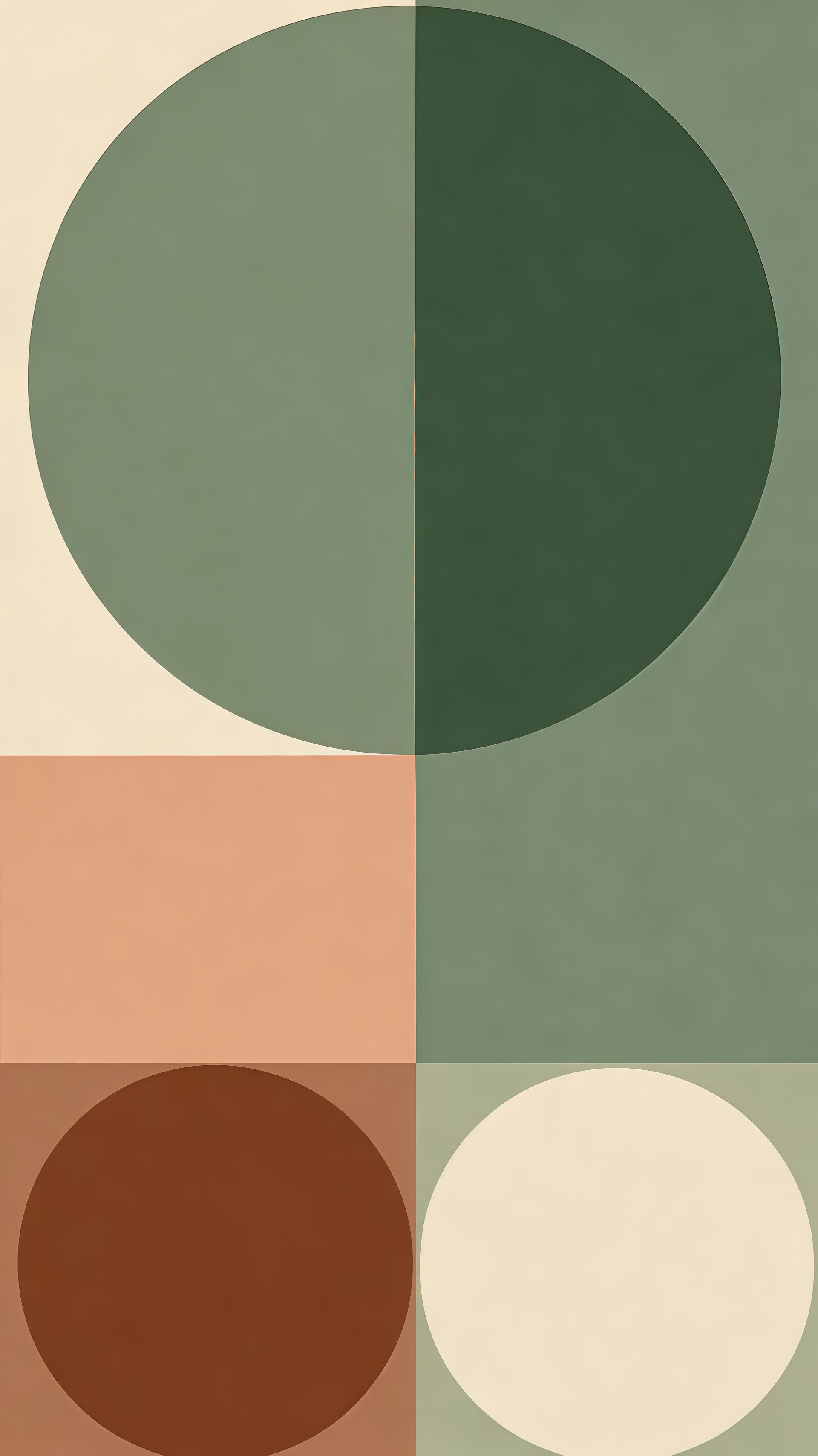 Modern Geometric Color Block Wallpaper