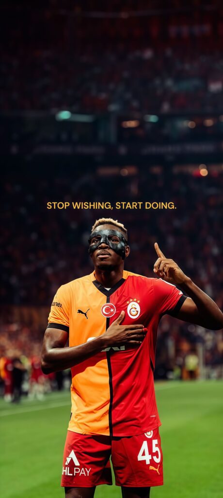 Epic Osimhen Galatasaray 4K Wallpaper