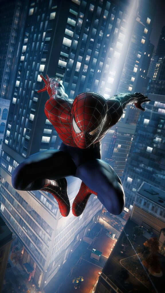 Spider-Man City Skyscraper Leap Wallpaper