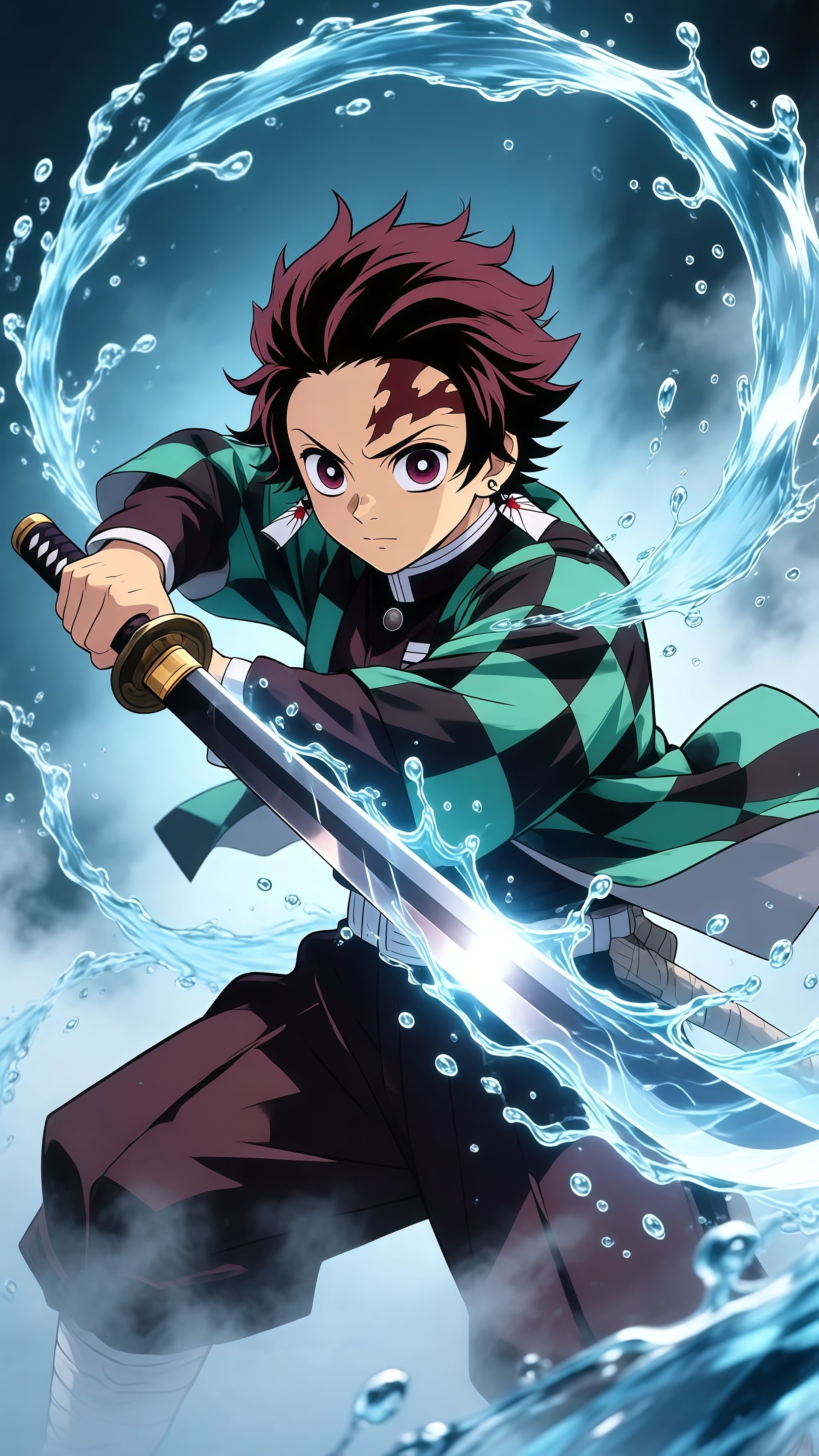 Tanjiro Kamado Water Breathing Demon Slayer Wallpaper