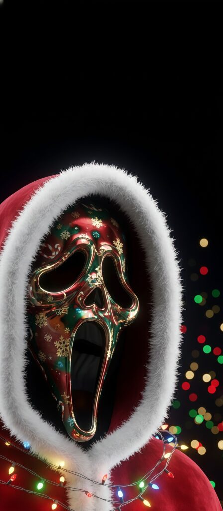Christmas Ghostface Santa Wallpaper