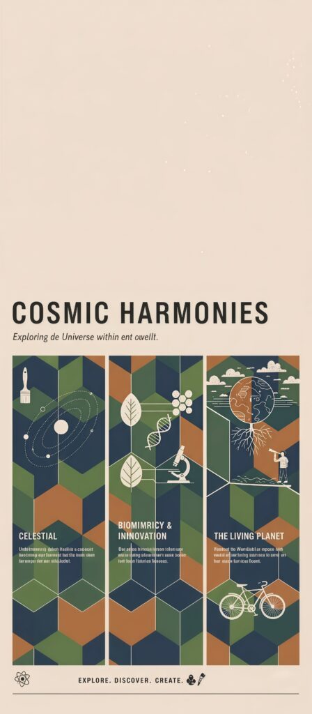 Cosmic Harmonies Science Wallpaper