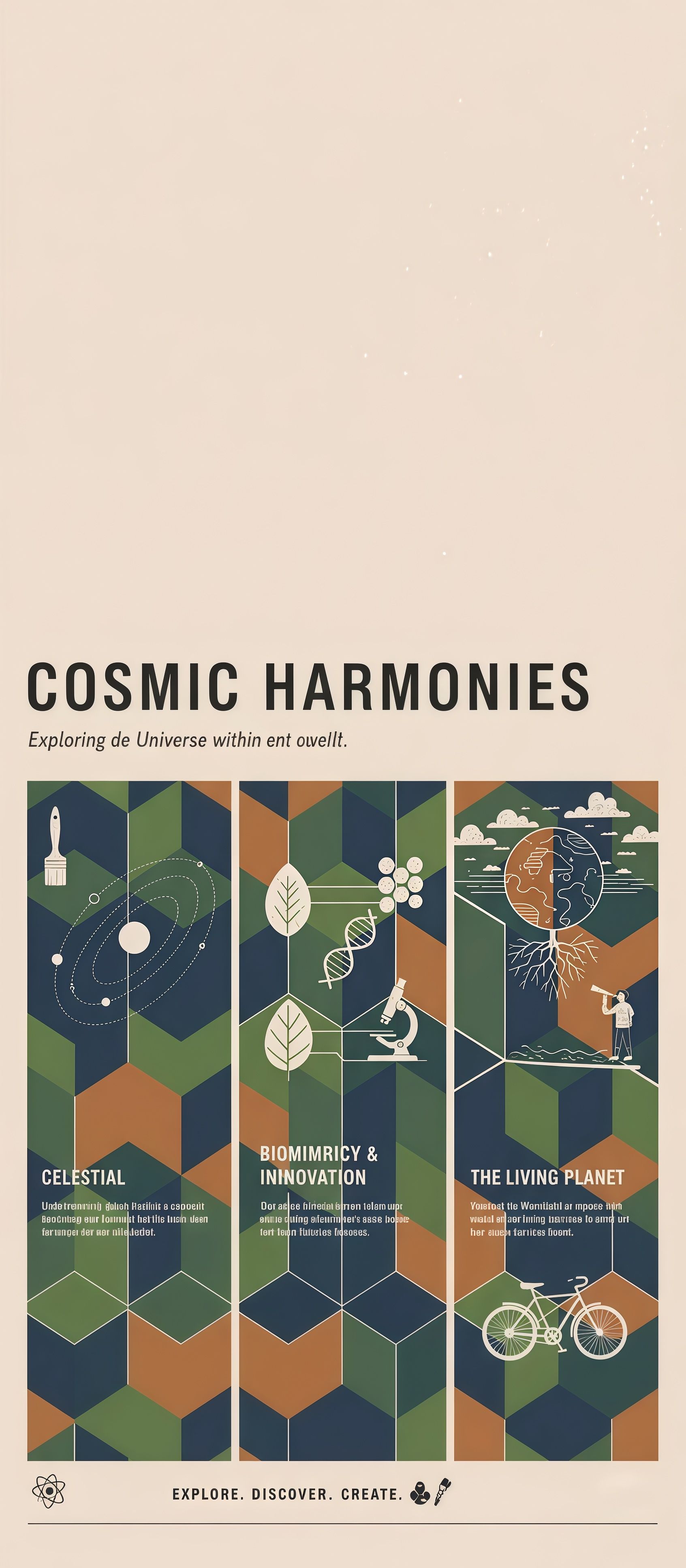 Cosmic Harmonies Science Wallpaper