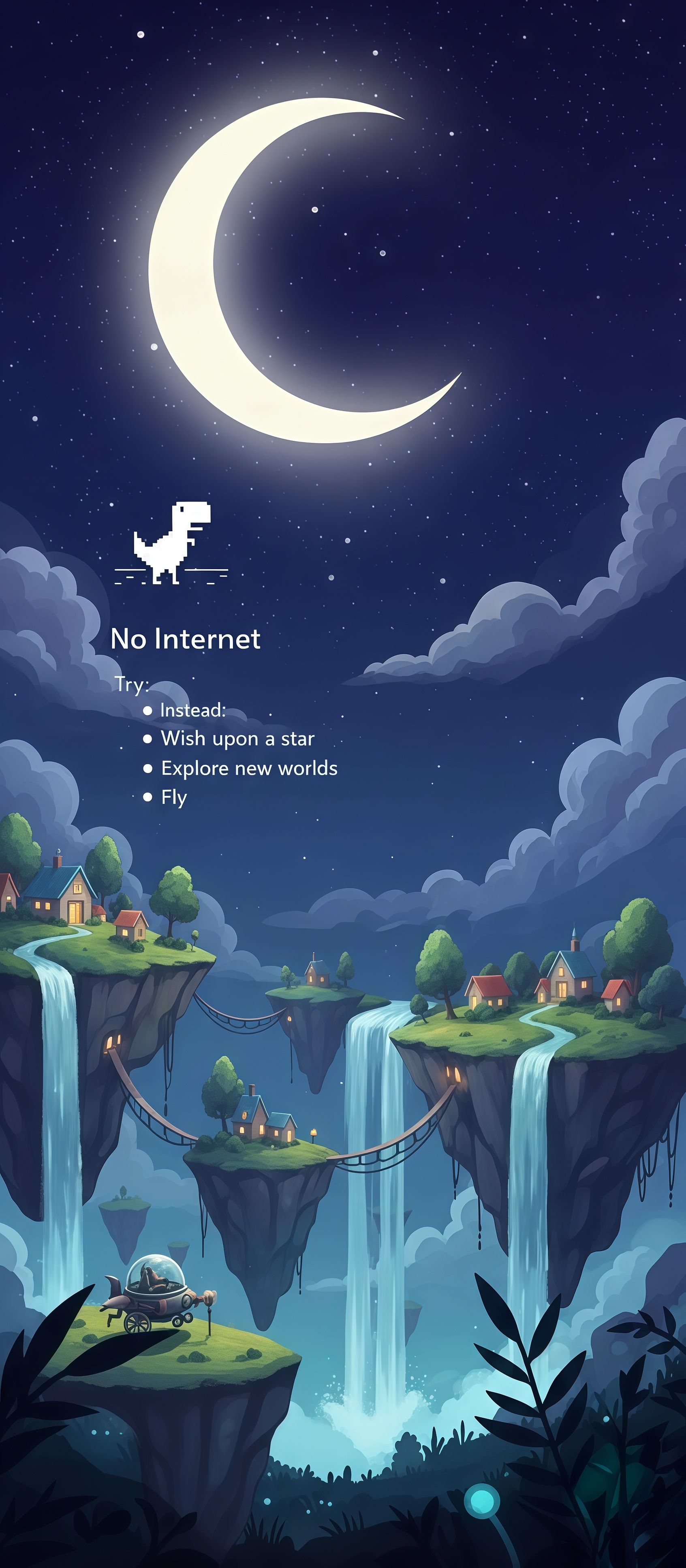 Dino No Internet Fantasy World Wallpaper