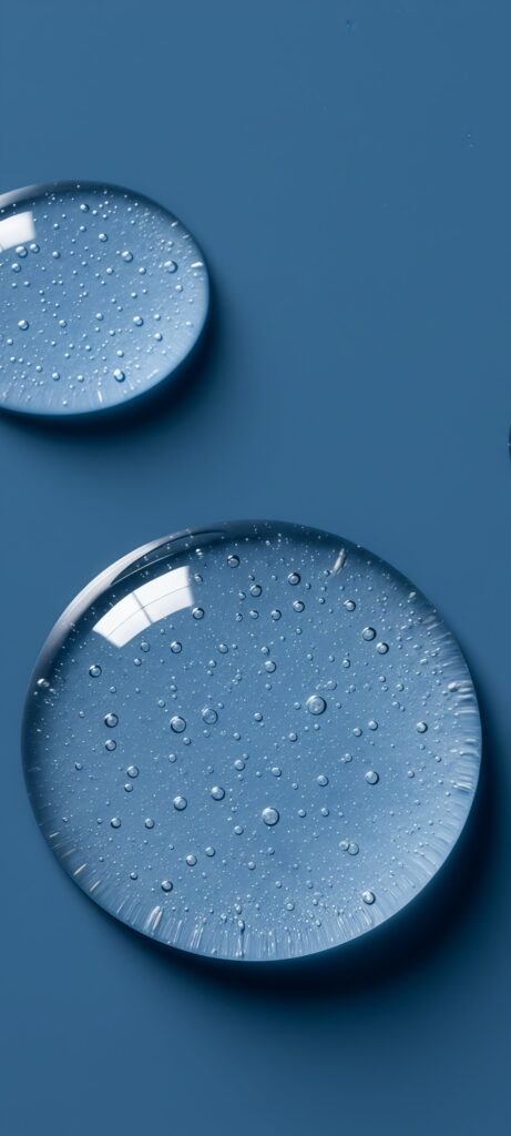 Macro Clear Gel Water Droplet Wallpaper