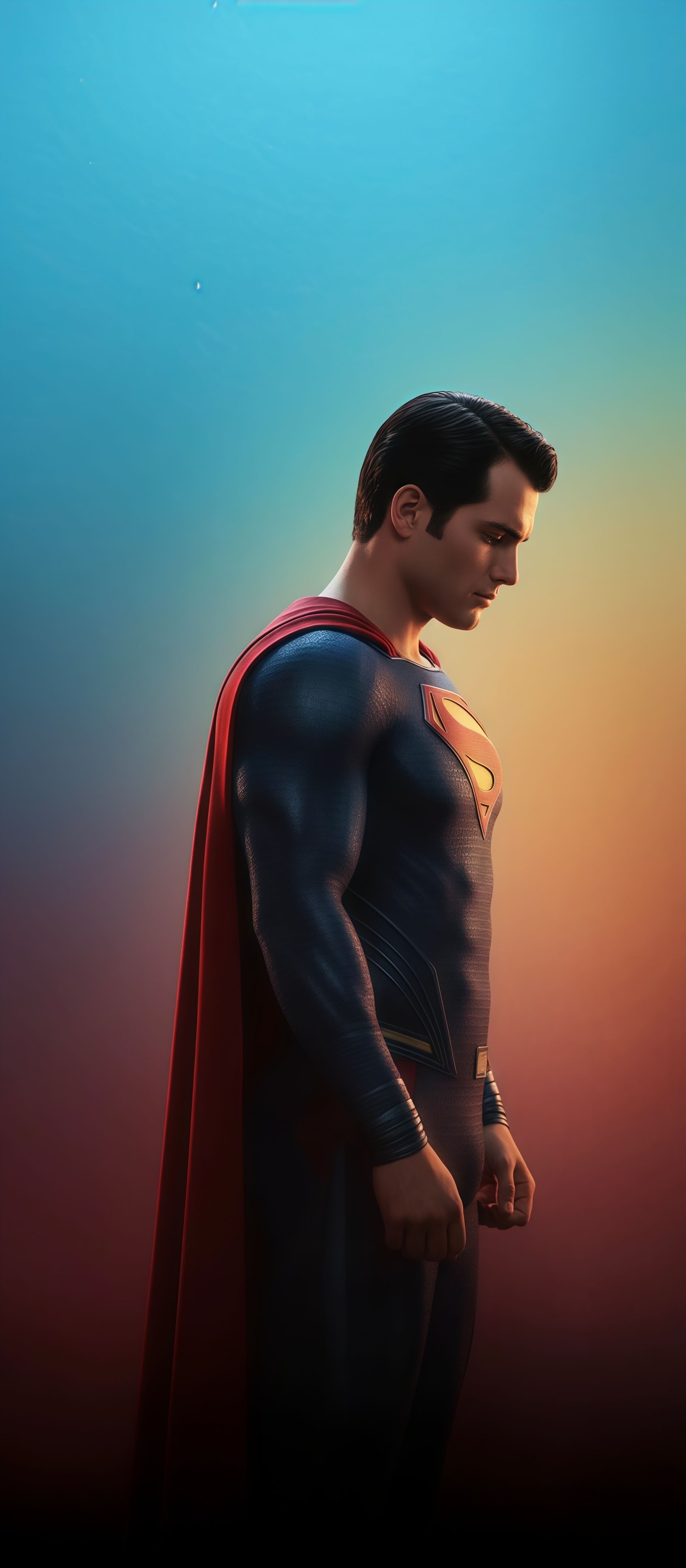 Man of Steel Superman Heroic Side Profile Wallpaper