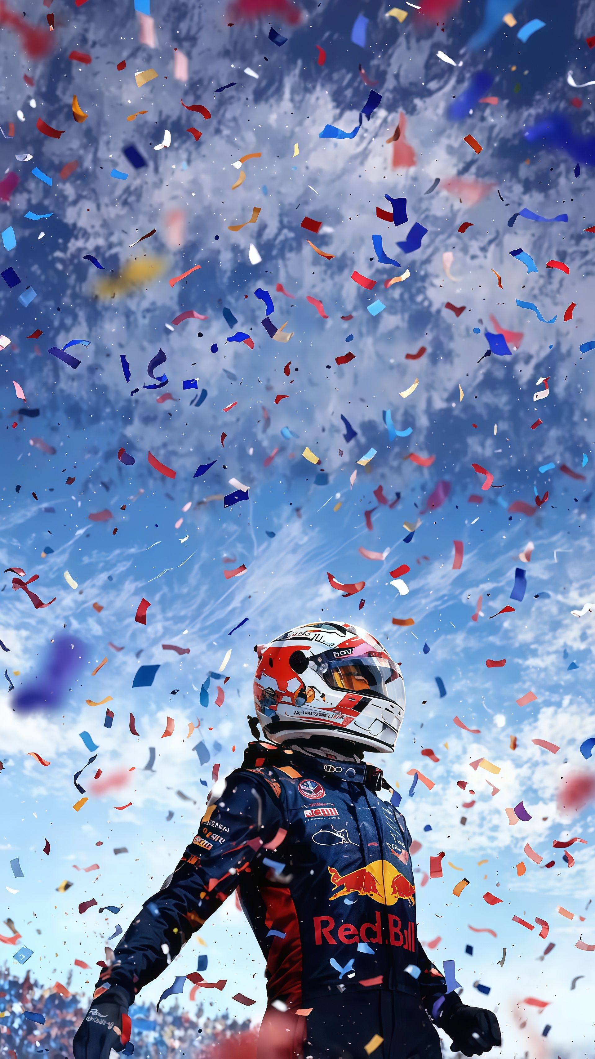 Max Verstappen Red Bull Racing Victory Wallpaper