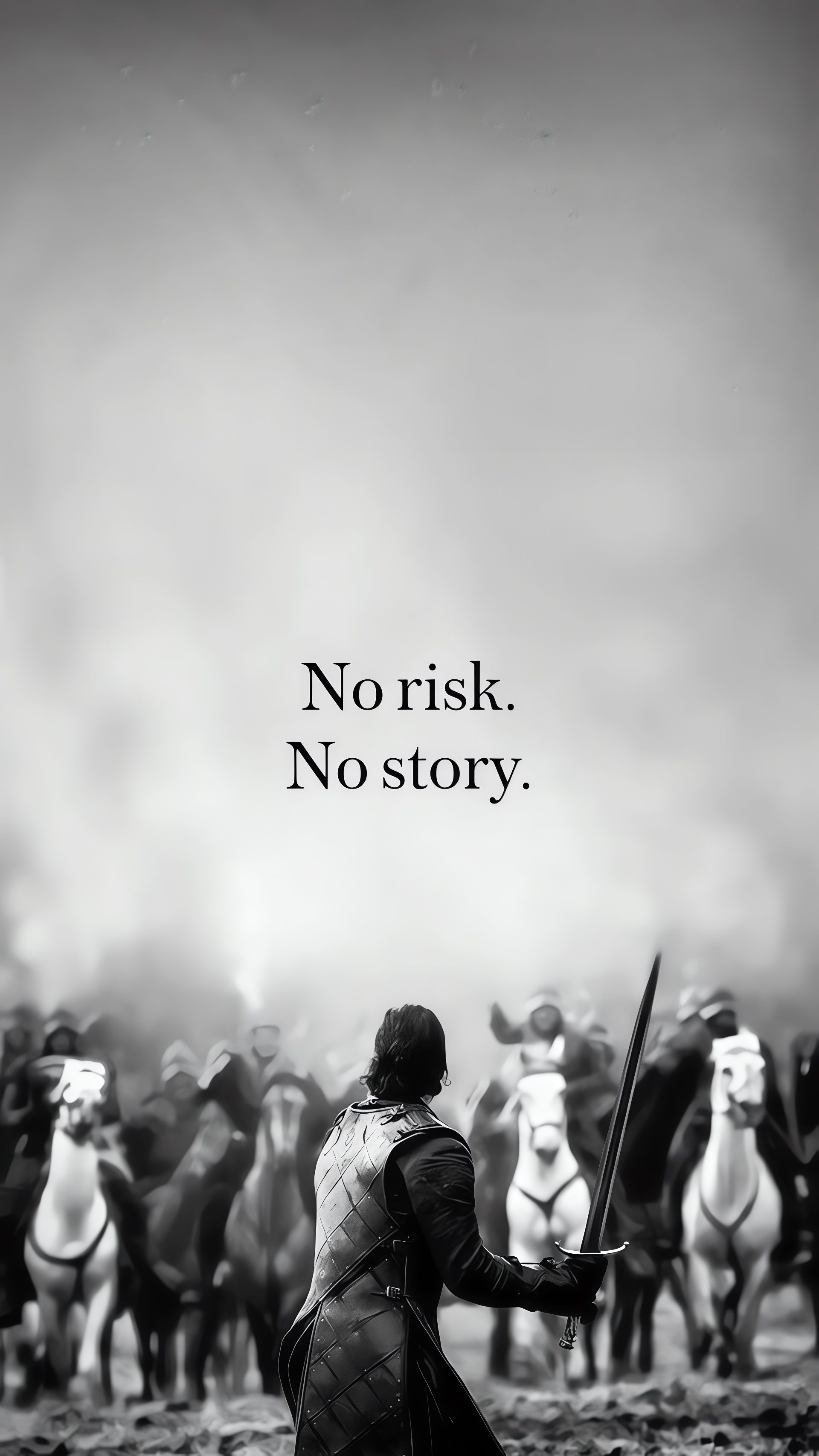 Motivational No Risk No Story Game of Thrones Wallpaper