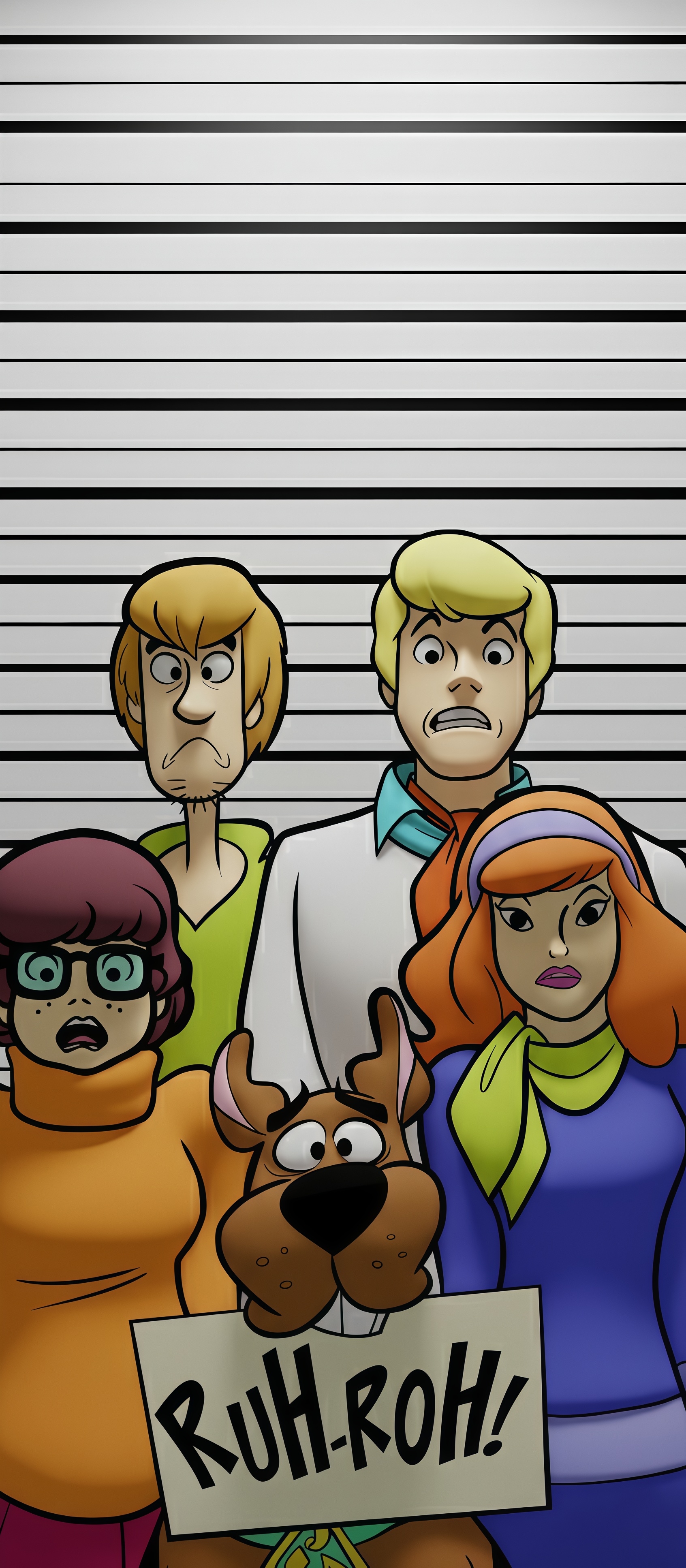 Scooby-Doo Mystery Inc Gang Lineup Ruh-Roh Wallpaper