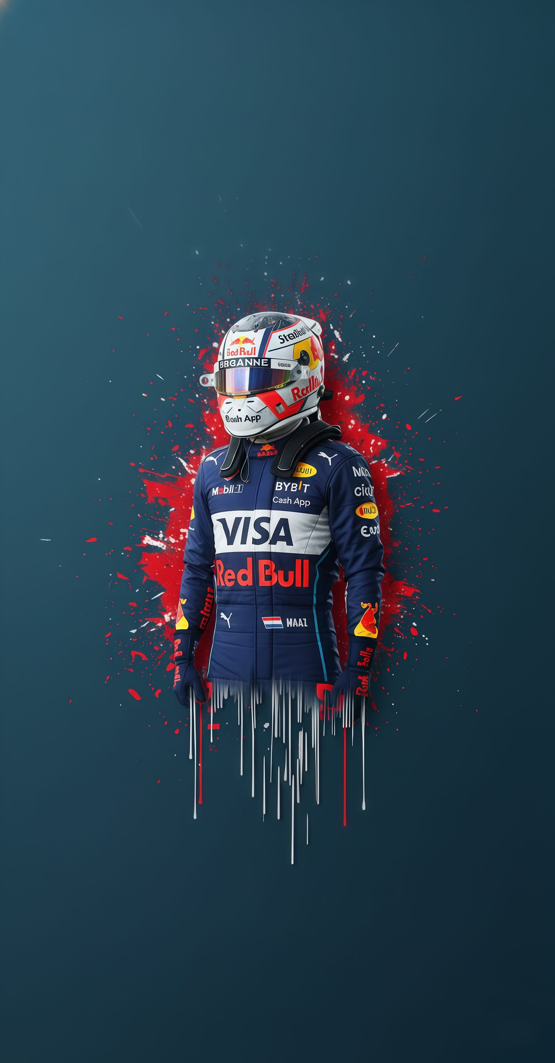 Sergio Perez Red Bull Navy Wallpaper